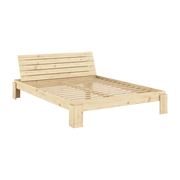 Layers natural pine 160x200cm box spring and headboard with storage - Karup Design