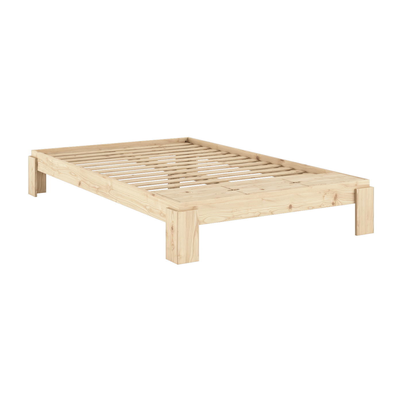 Sommier avec rangement en pin naturel 140x200cm Layers - Karup Design