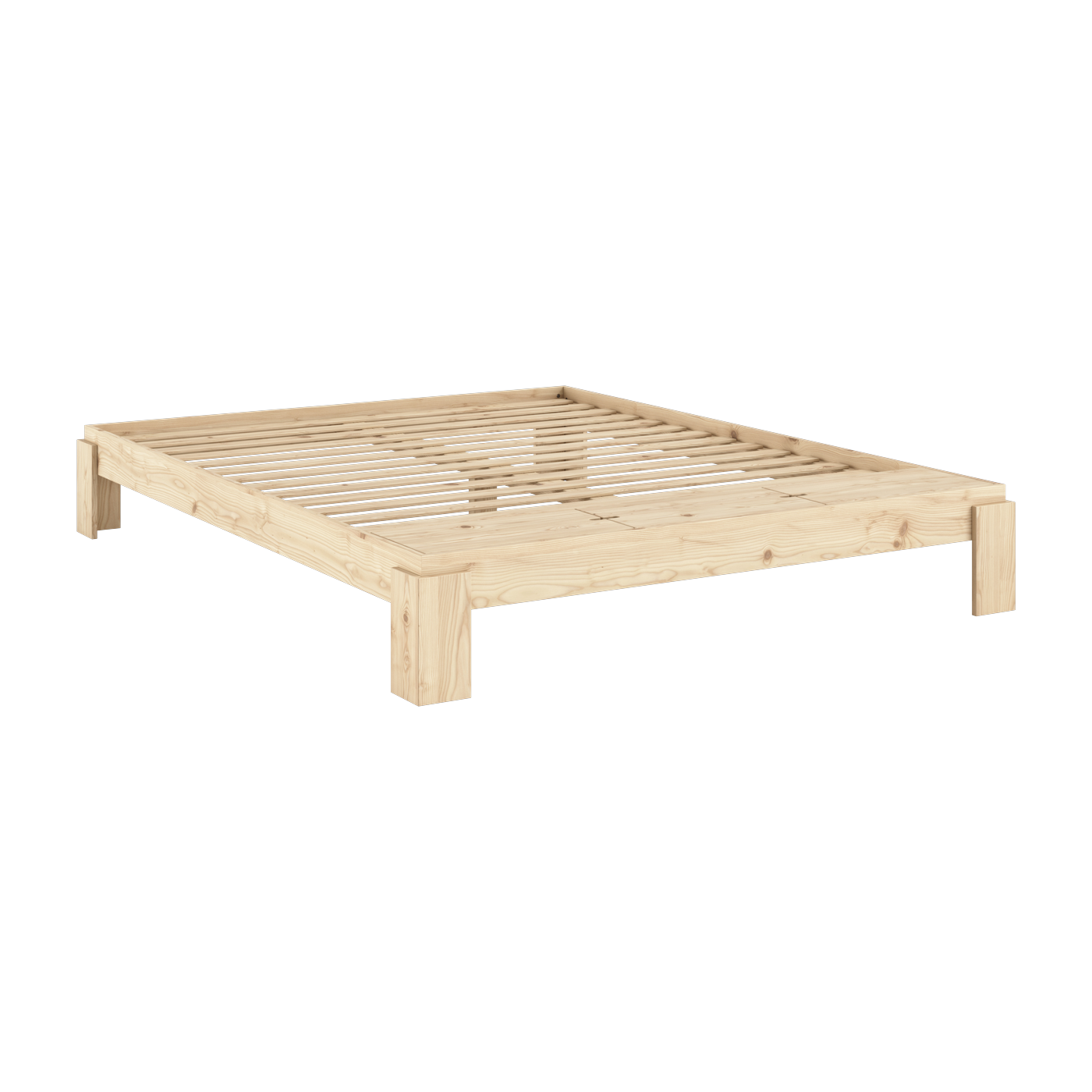 Sommier avec rangement en pin naturel 180x200cm Layers - Karup Design