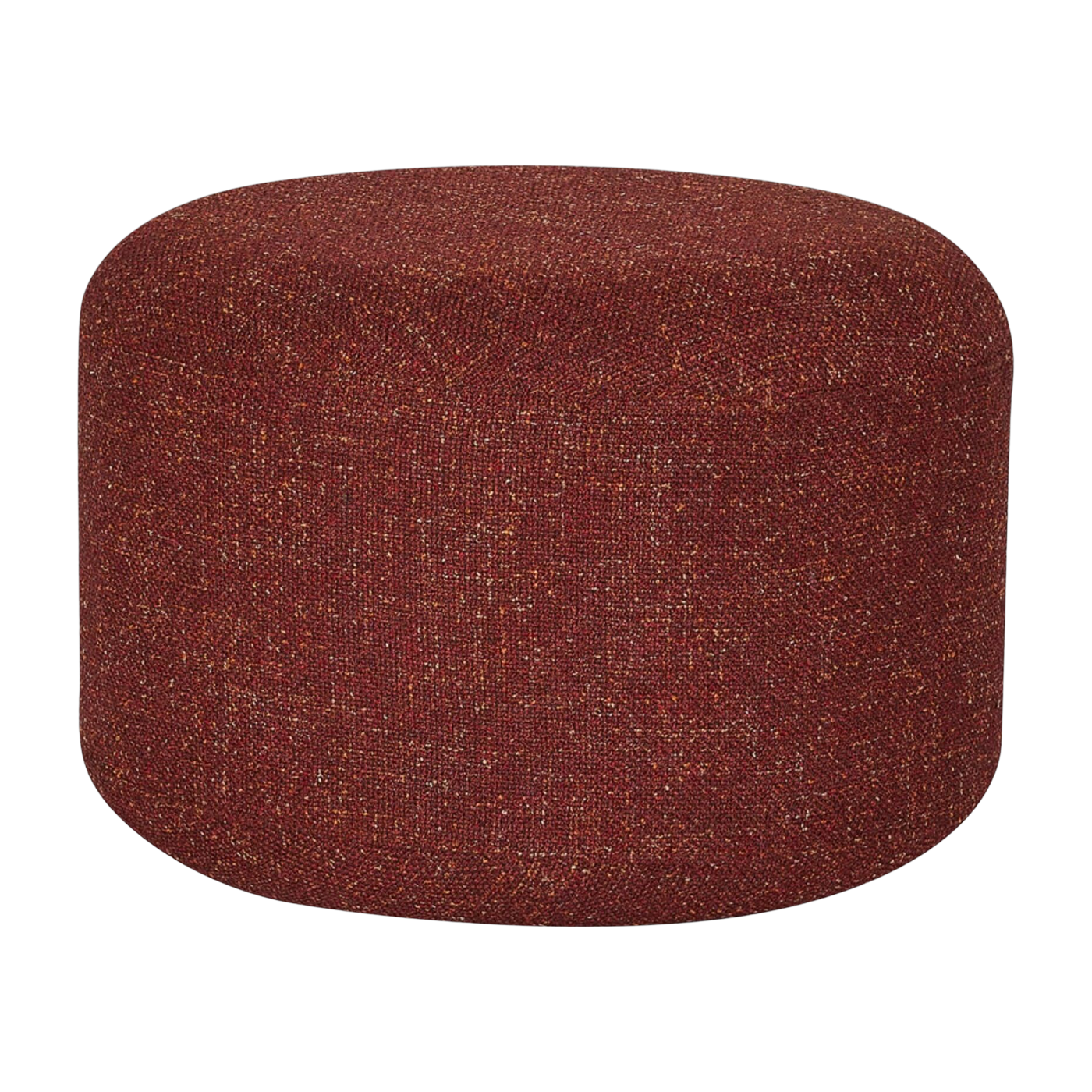 Pouf en polyester rouge 52xh36cm Marshmellow - Hübsch