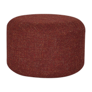 Pouf Marshmellow in poliestere rosso 52xh36cm - Hübsch
