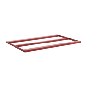 Table support bar Loop in red powder-coated steel L160-. Hay