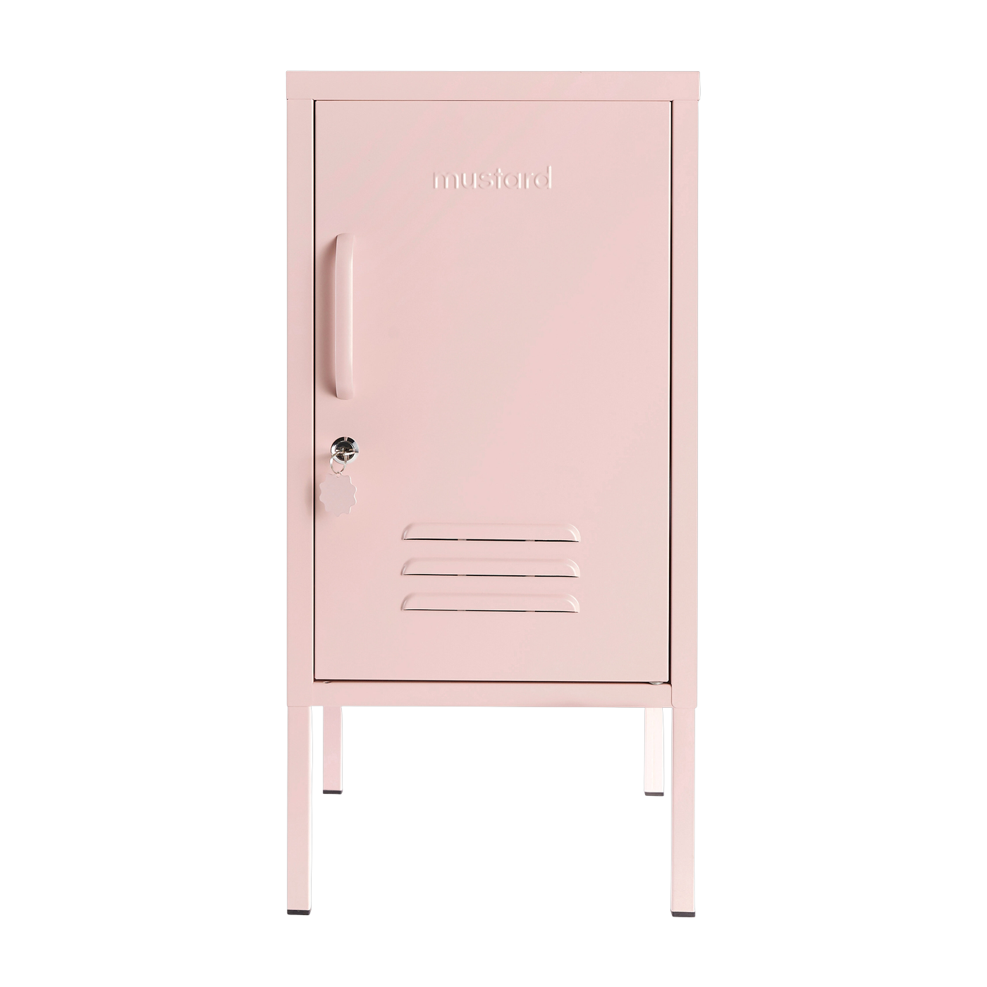 Blush pink steel locker 35x46x72cm The Shorty - Mustard