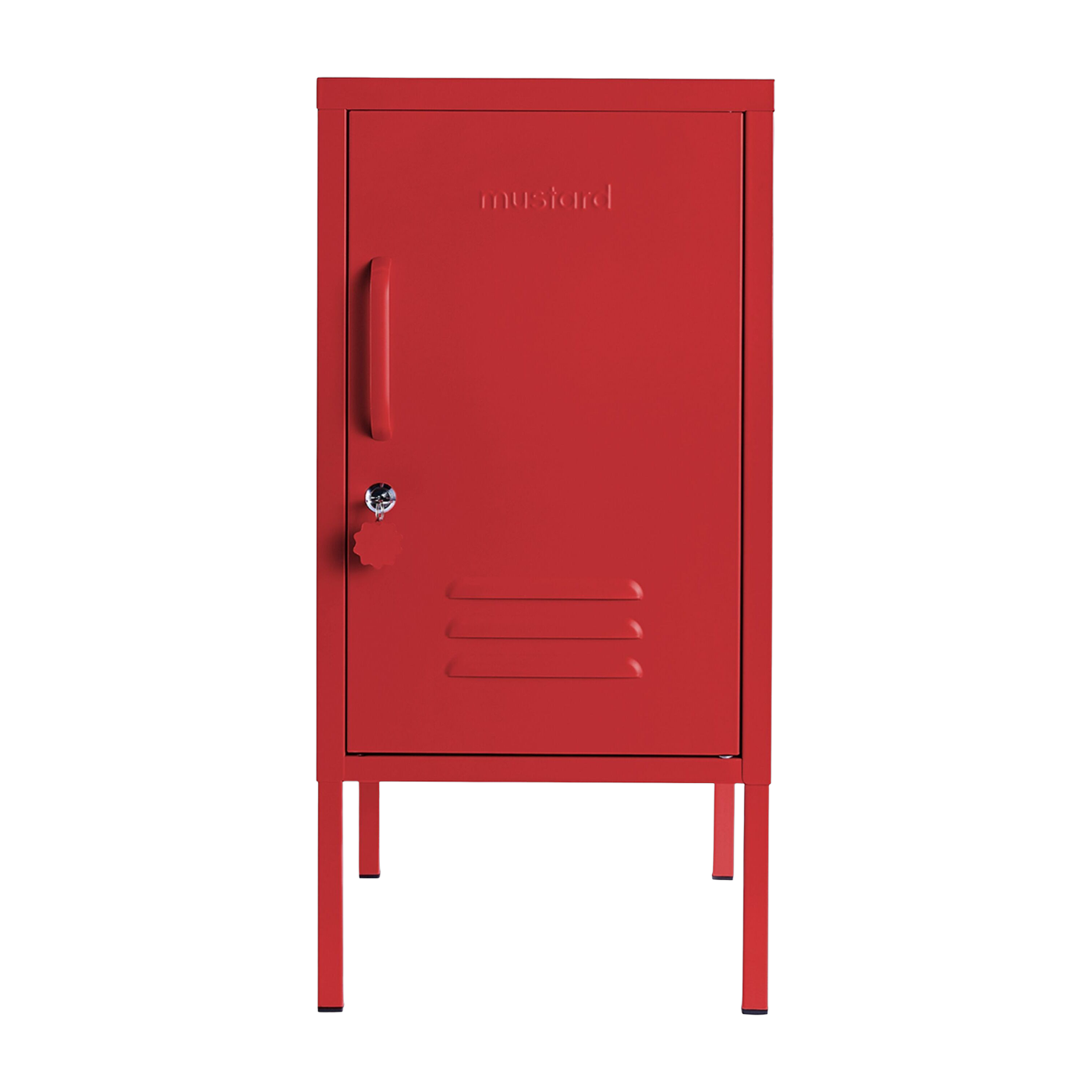 Poppy red steel locker 35x46x72cm The Shorty - Mustard