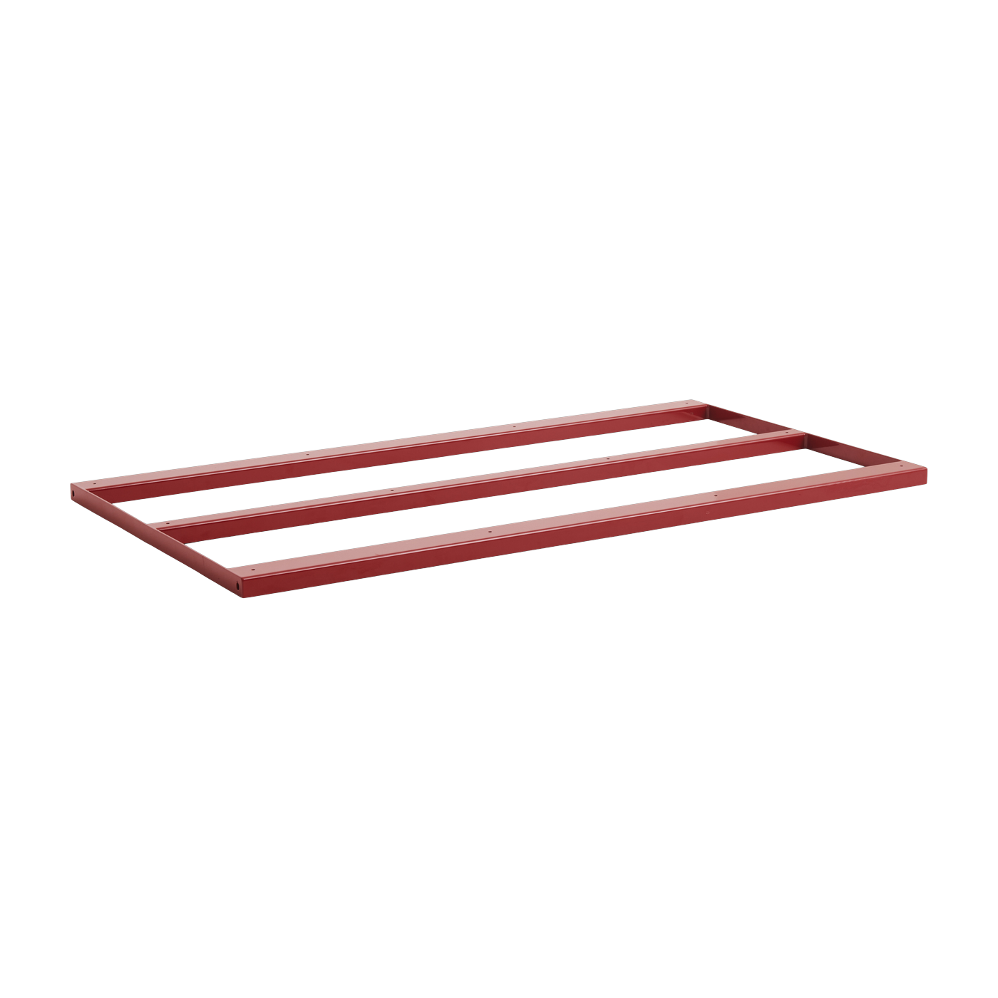 Barre de support en acier avec revêtement en poudre rouge pour table 180/200 Loop Stand - HAY