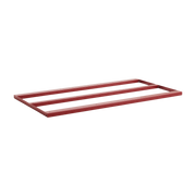 Red powder-coated steel support bar for 180/200 table Loop Stand - HAY