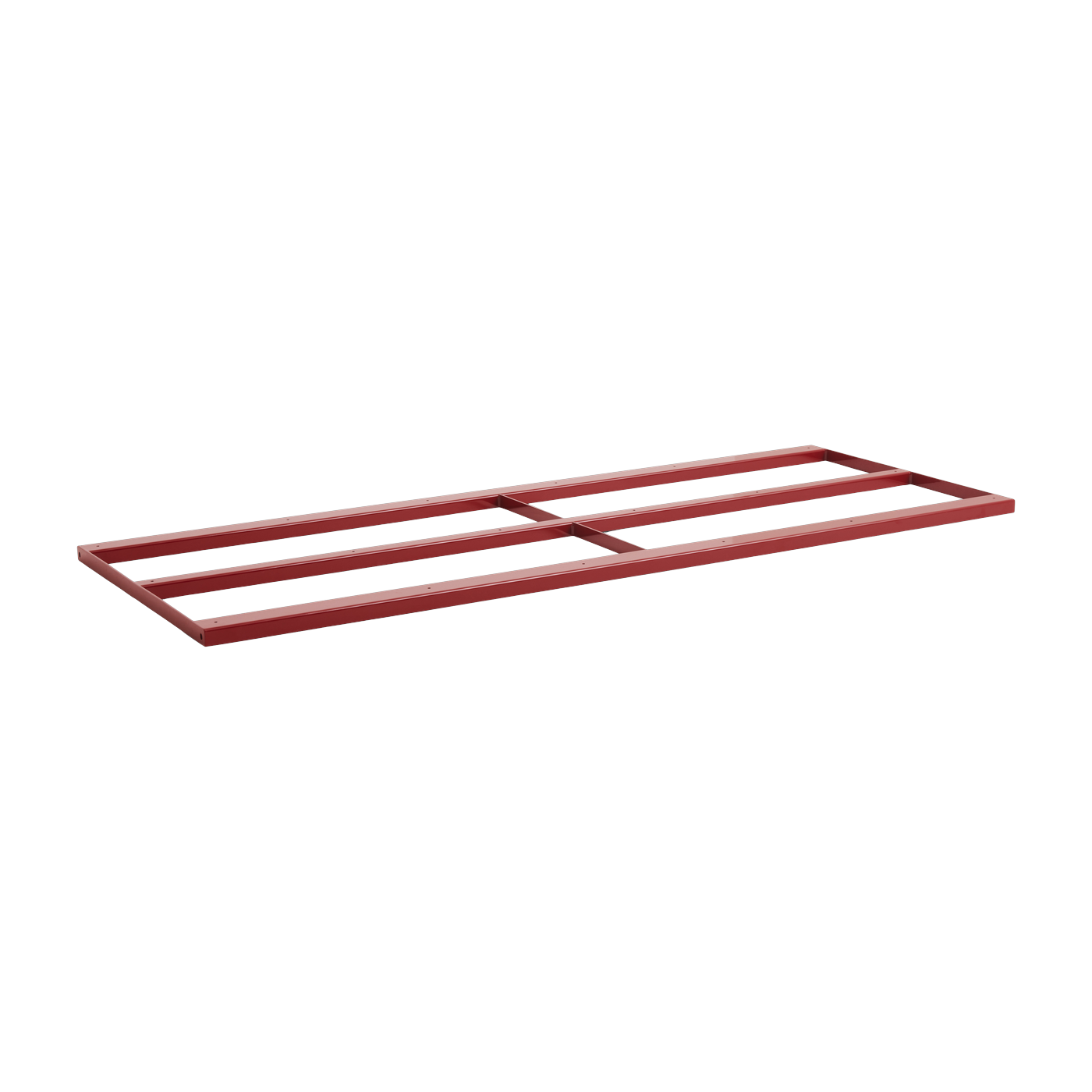 Barre de support en acier avec revêtement en poudre rouge pour table 250 Loop Stand - HAY