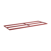 Red powder-coated steel support bar for table 250 Loop Stand - HAY