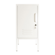 Casier gauche en acier blanc craie 35x46x72cm The Shorty - Mustard Made