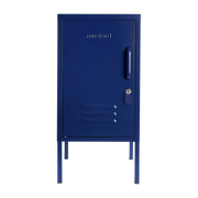 Navy blue steel left locker 35x46x72cm The Shorty - Mustard
