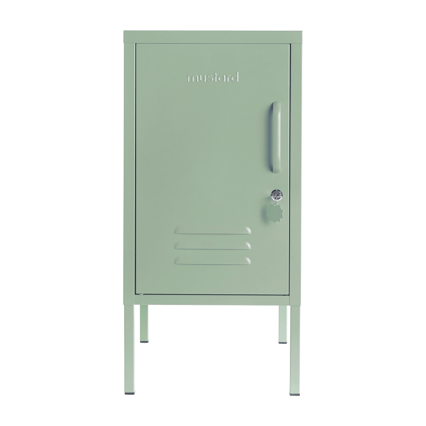 Sage green steel left locker 35x46x72cm The Shorty - Mustard