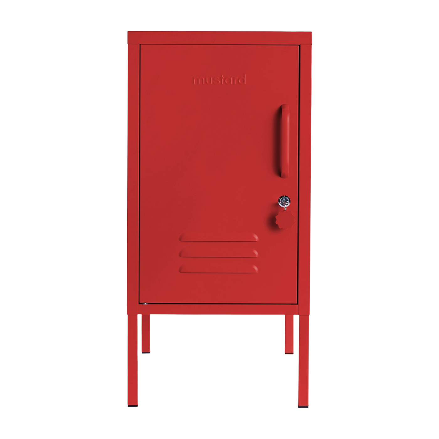 Poppy red steel left locker 35x46x72cm The Shorty - Mustard