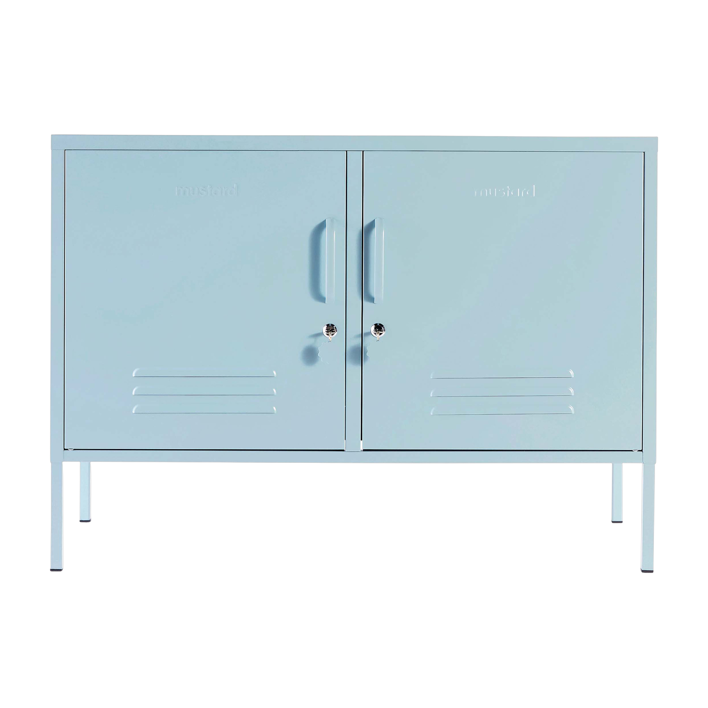 Ocean blue steel locker 40x100x72cm The Lowdown - Mustard