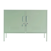 Casier en acier vert sauge 40x100x72cm The Lowdown - Mustard Made