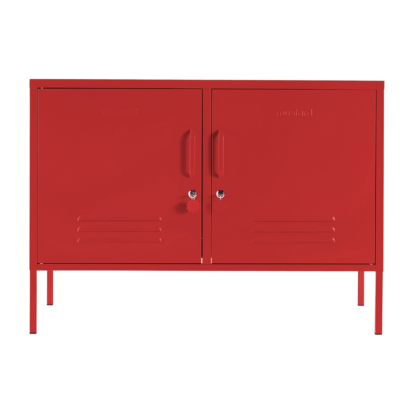 Poppy red steel locker 40x100x72cm The Lowdown - Mustard