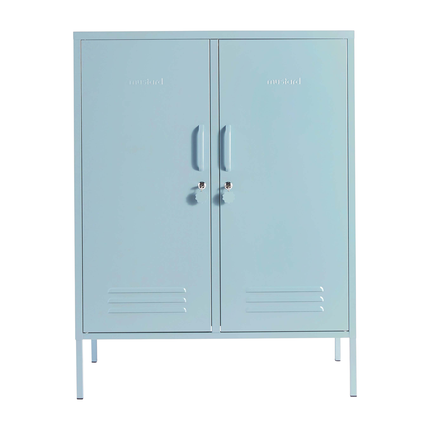 Spind aus Stahl ozeanblau 85x40x111cm The Midi -. Mustard