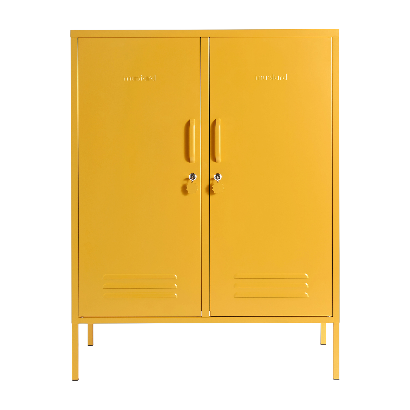 Spind aus Stahl senfgelb 85x40x111cm The Midi - Mustard
