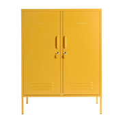 Casier en acier jaune moutarde 85x40x111cm The Midi - Mustard Made