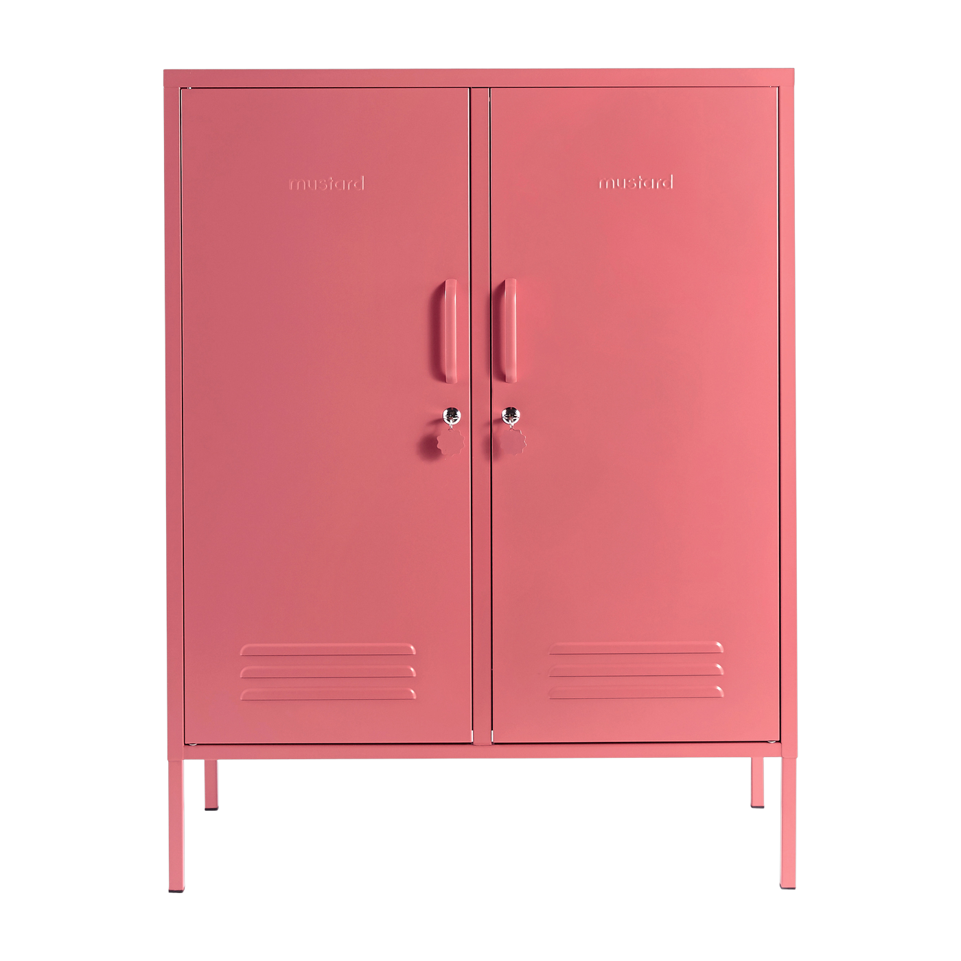 Spind aus Stahl rosa Beere 85x40x111cm The Midi -. Mustard