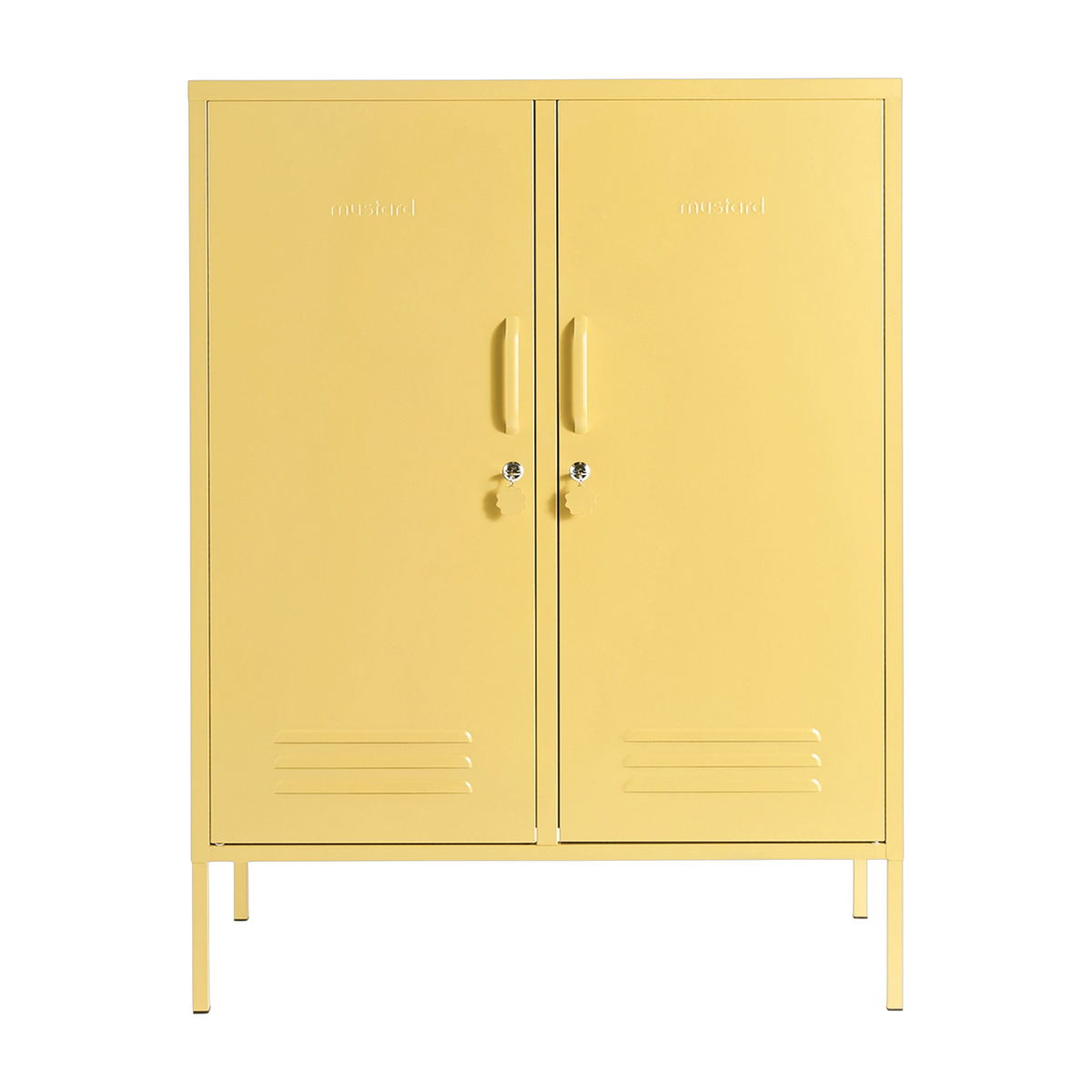 Spind aus Stahl in Buttergelb 85x40x111cm The Midi -. Mustard