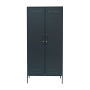 Slate grey steel locker 85x50x183cm The Twinny - Mustard