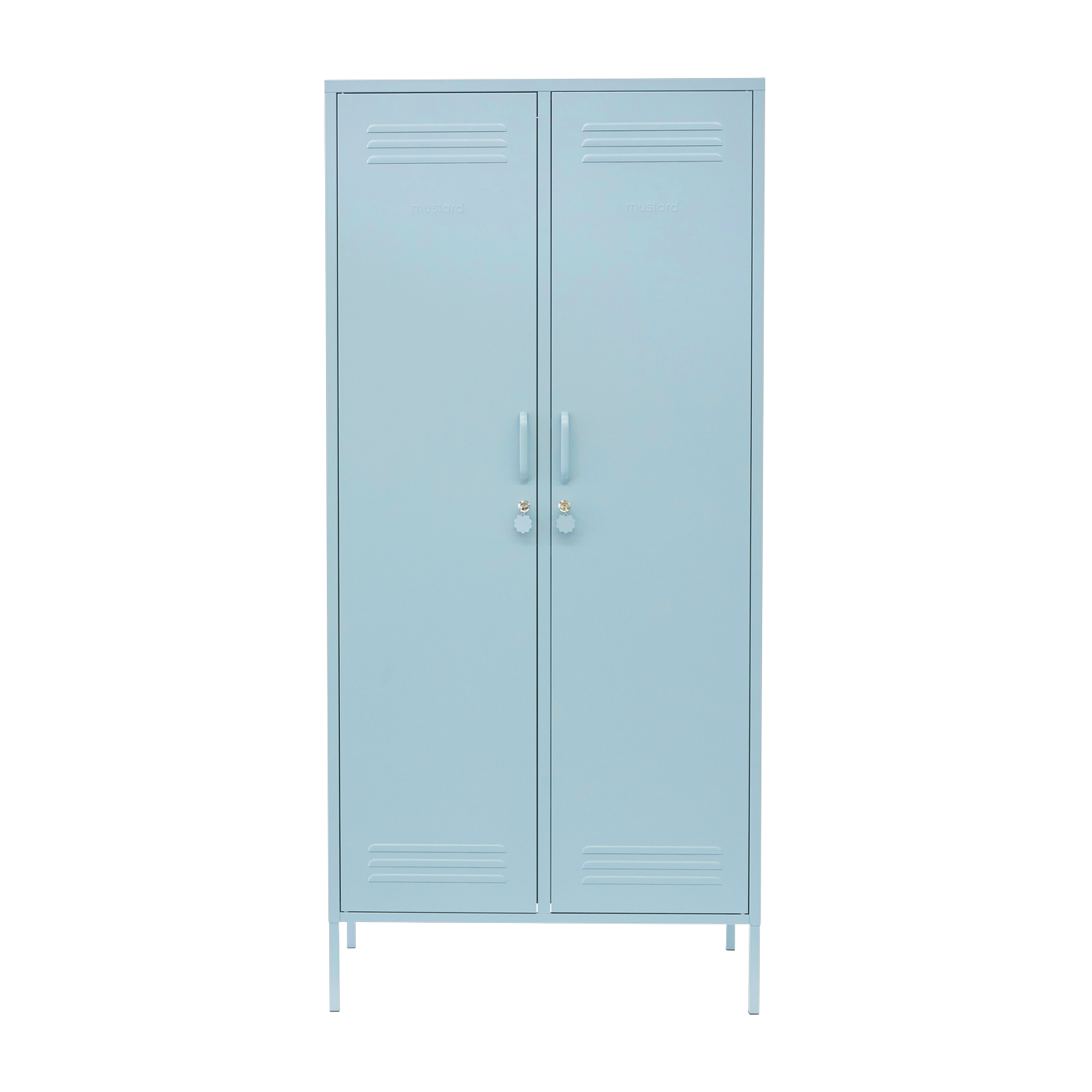 Spind aus Stahl ozeanblau 85x50x183cm The Twinny -. Mustard