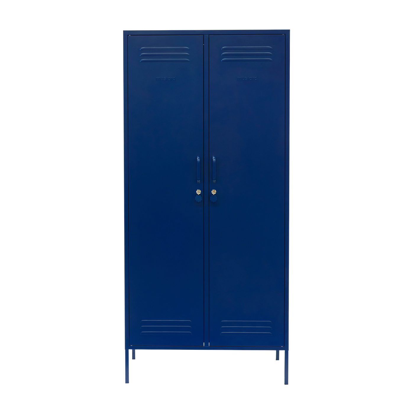 Spind aus Stahl marineblau 85x50x183cm The Twinny -. Mustard