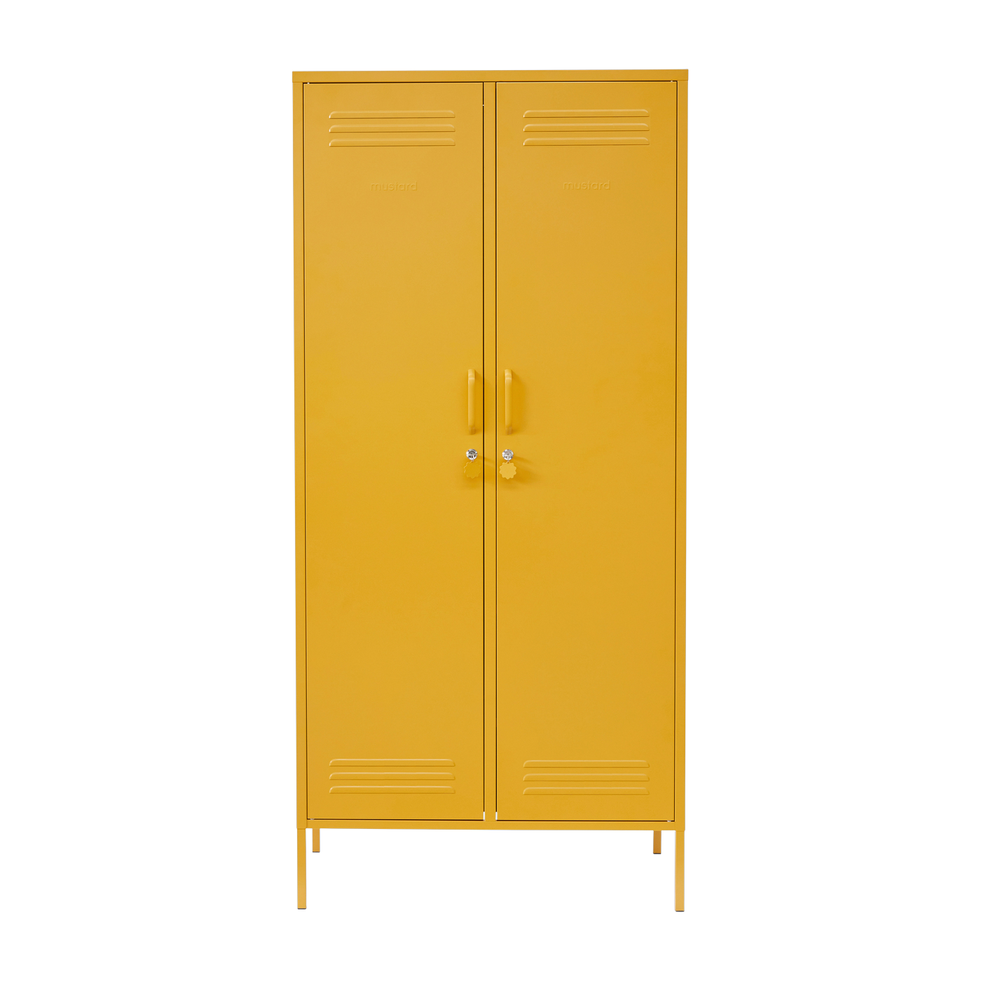 Spind aus Stahl senfgelb 85x50x183cm The Twinny -. Mustard