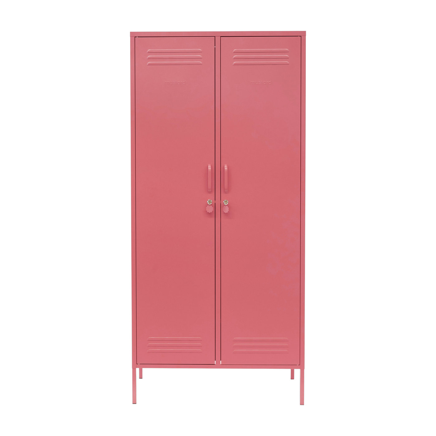 Spind aus Stahl rosa Beere 85x50x183cm The Twinny -. Mustard