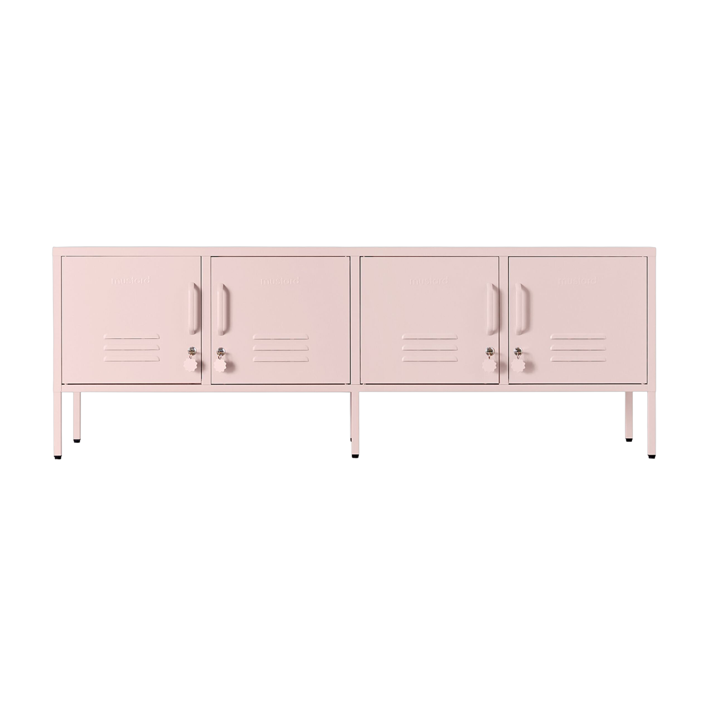 Steel tv stand blush pink 162x40x57cm The Standard - Mustard
