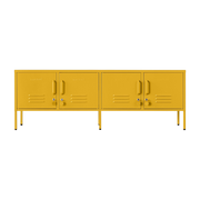 Meuble tv en acier jaune moutarde 162x40x57cm The Standard - Mustard Made