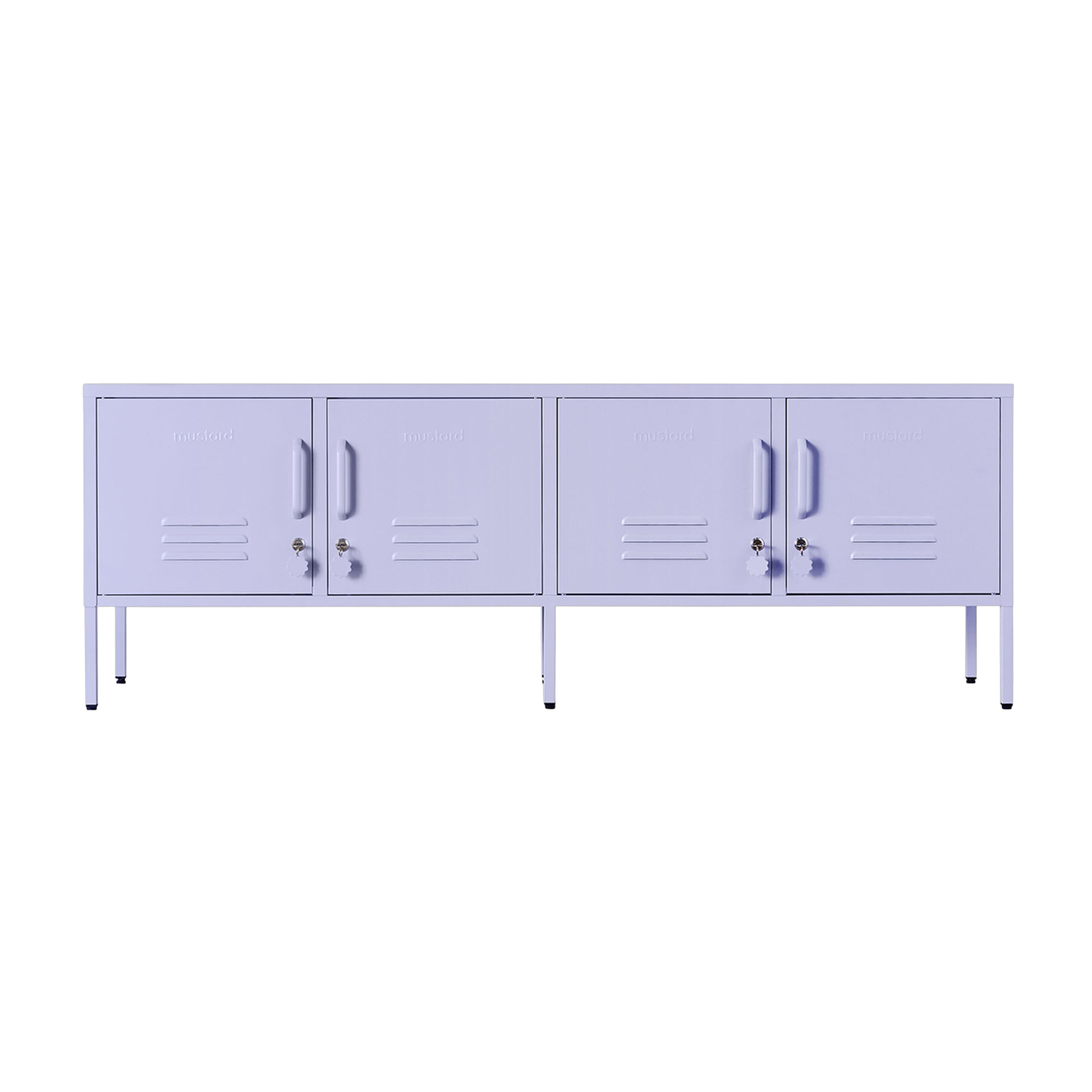 Steel tv cabinet lilac 162x40x57cm The Standard - Mustard