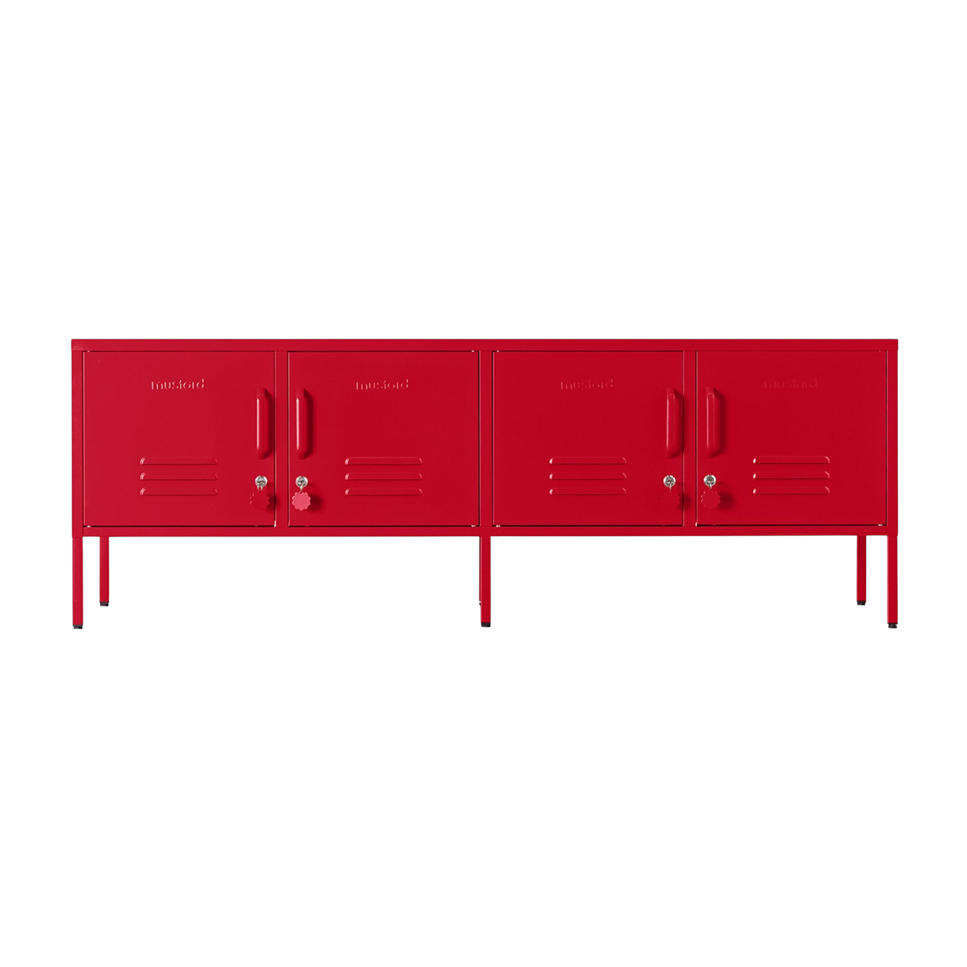 Poppy red steel tv stand 162x40x57cm The Standard - Mustard
