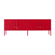 Stahl TV-Möbel Mohnrot 162x40x57cm The Standard - -. Mustard