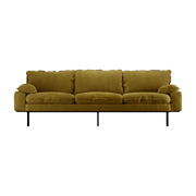 4-Sitzer-Sofa royal velvet olive -. HKLIVING