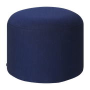 Puff redondo de lana azul oscuro 41x50cm Bon - Hem