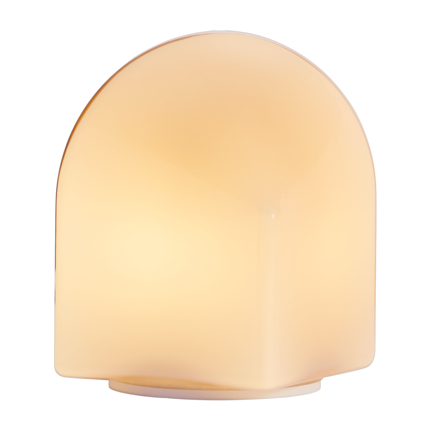 Portable beige glass lamp 11x16cm Parade - Hay