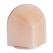 Lampe portative en verre rose poudré 11x16cm Parade - Hay