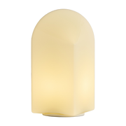 Tragbare Lampe aus beigem Glas 11x24cm Parade -. Hay