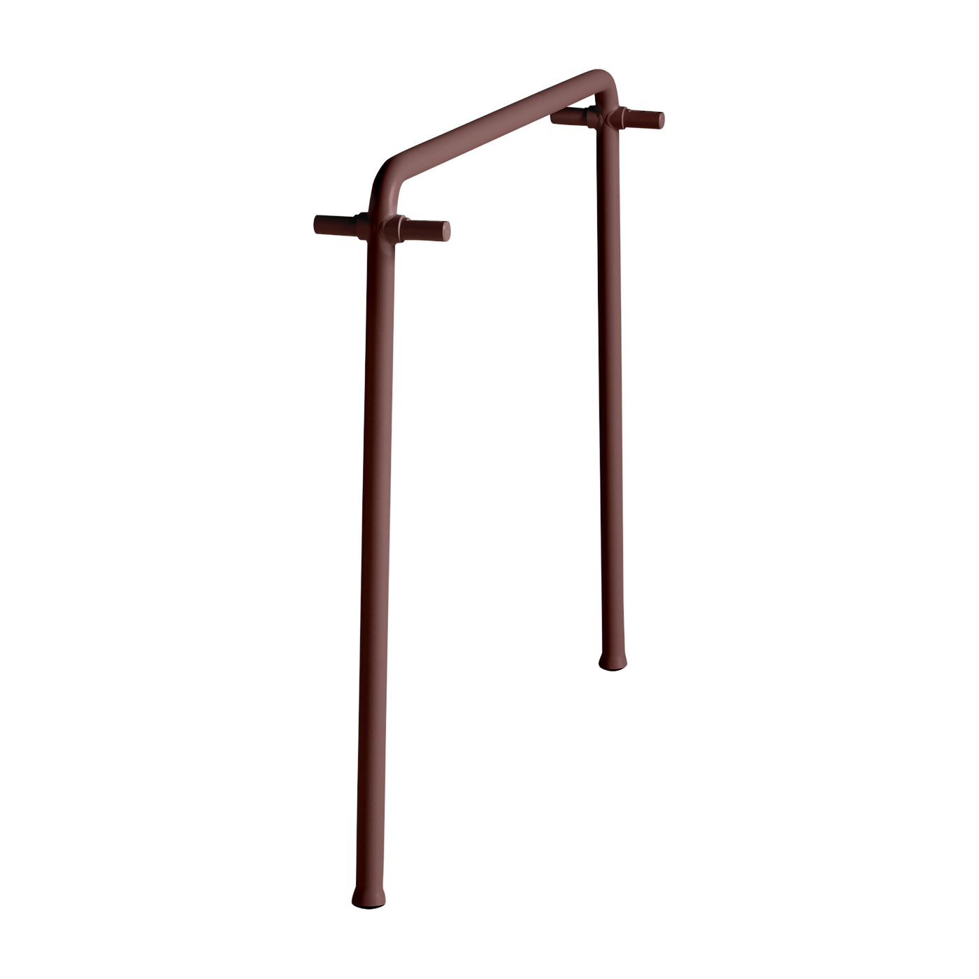 Pied central pour banc de jardin en acier peint bordeaux Palissade - HAY