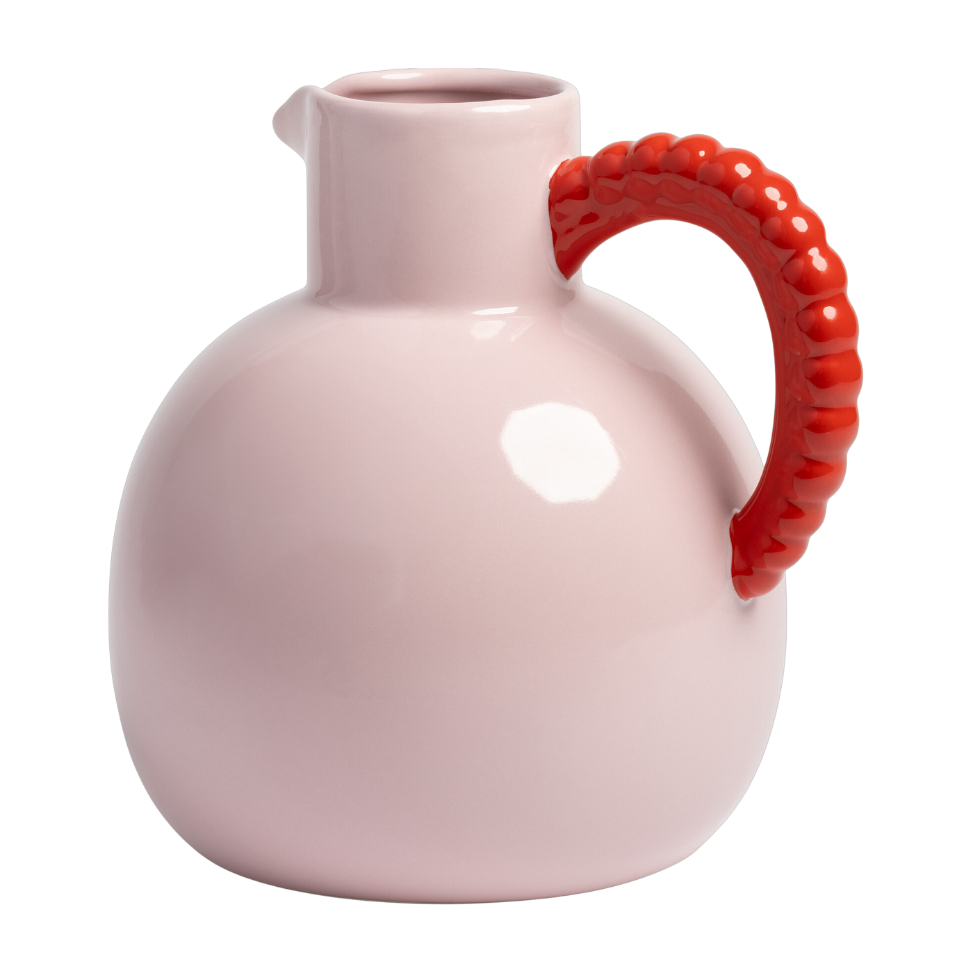 Stoneware pitcher pink pearl 20, 5cm - &Klevering