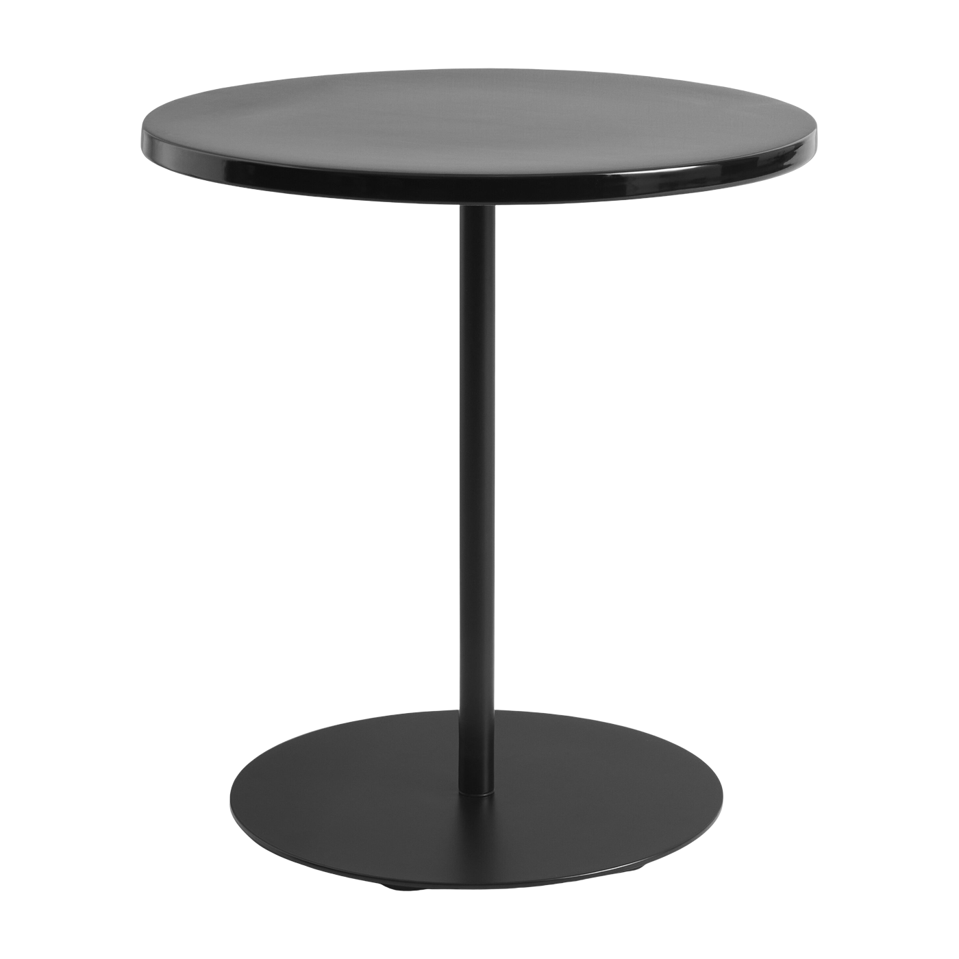 Black ceramic side table 45x49cm Pryo - Hay