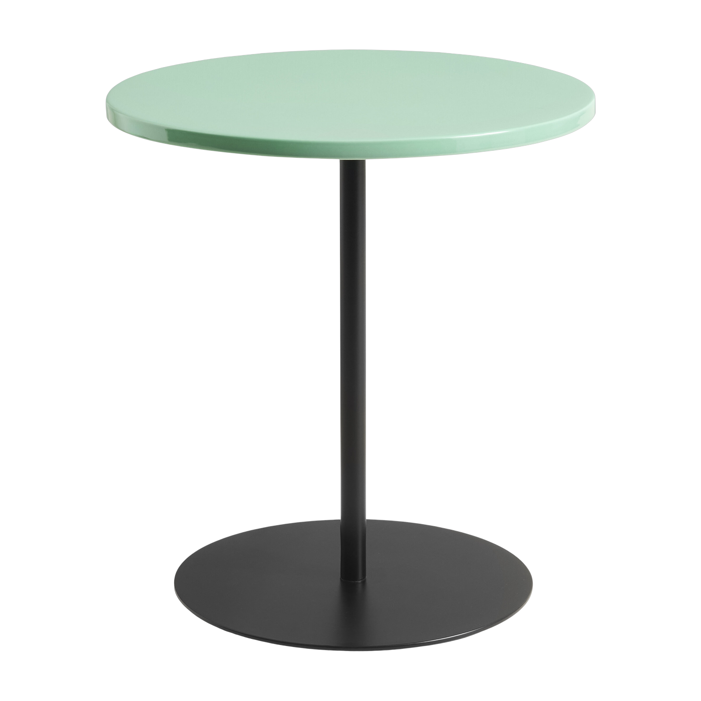 Mesa auxiliar de cerámica negra y verde Pryo 45x49cm - por Sylvain Willenz Hay