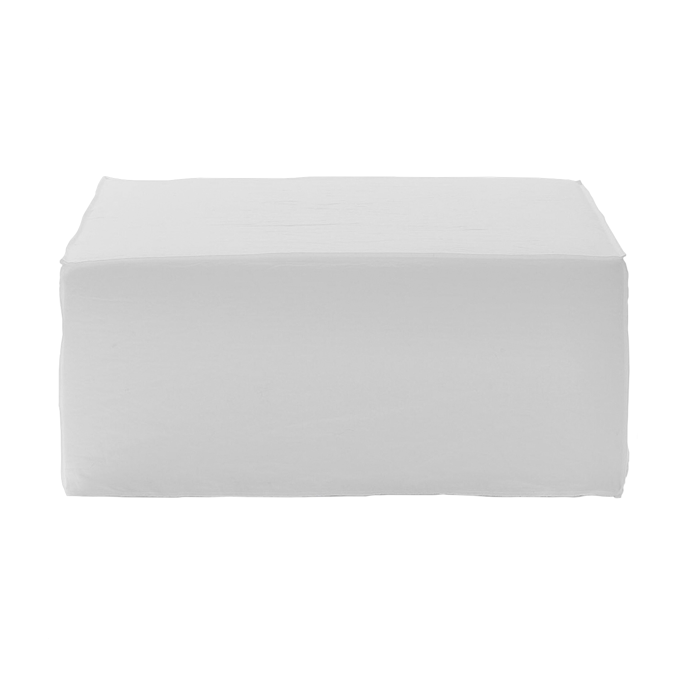 Pouf modulable déhoussable en tissus lino bianco Ghost 36 - Gervasoni