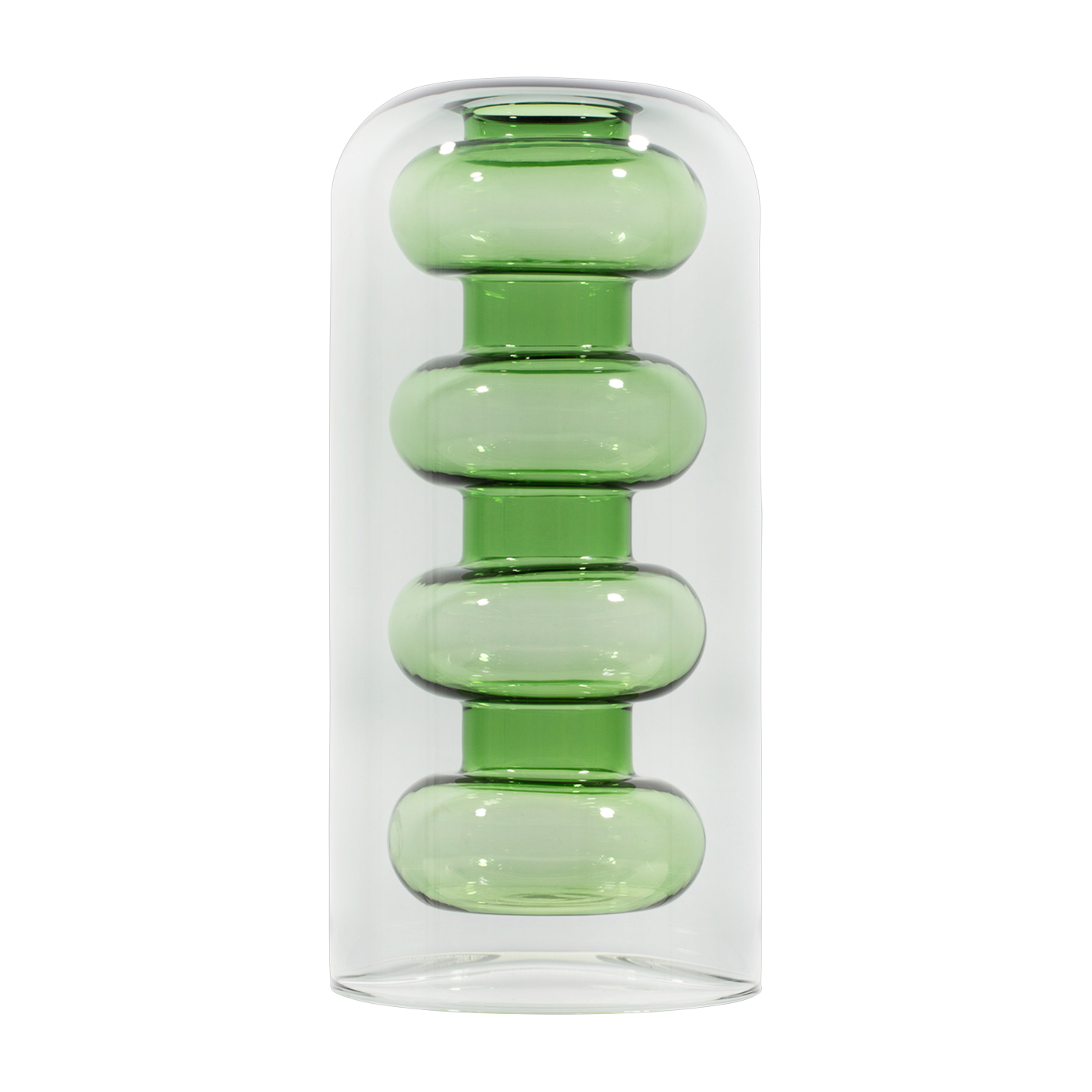 Vase Bump vetro verde 27 cm - Tom Dixon