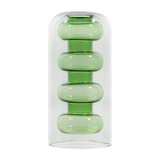 Vase en verre vert 27cm Bump - Tom Dixon