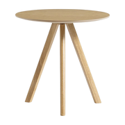 Bistro table ronde in lacquered oak 50x49cm CPH 20 2. 0 - Hay