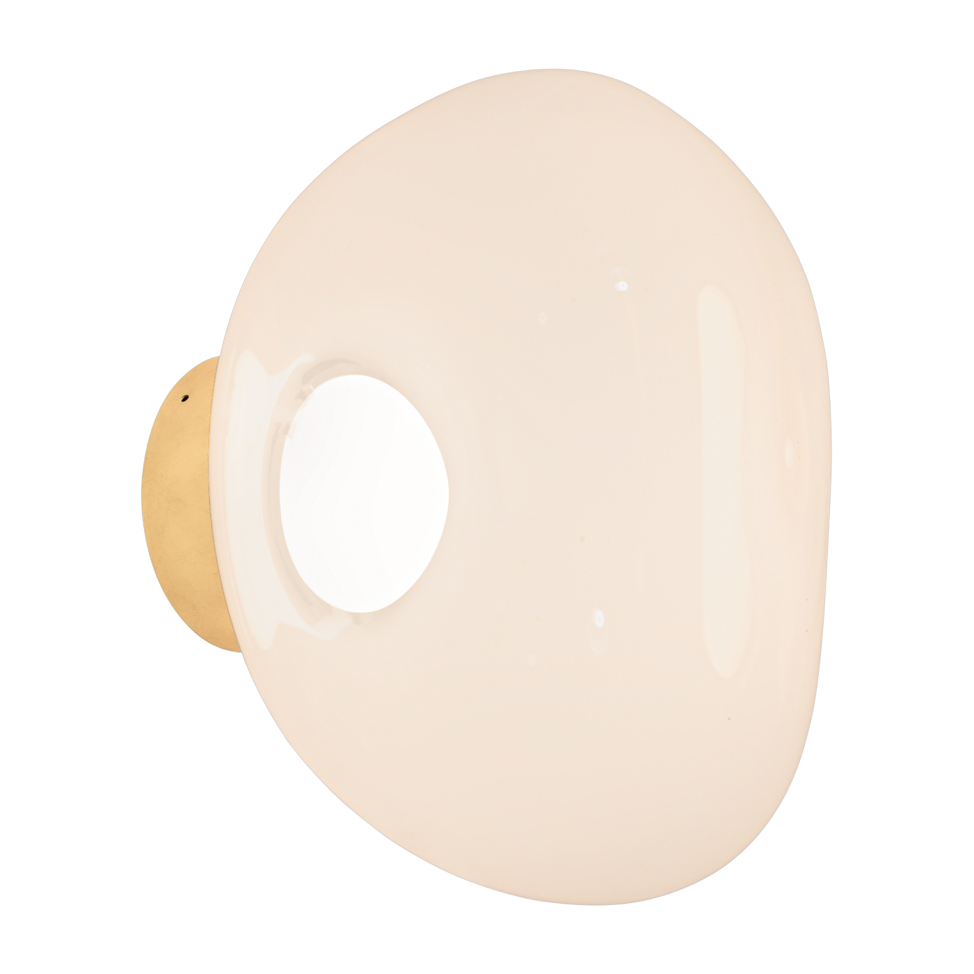 Wandleuchte aus Polykarbonat und vergoldetem Stahl 30cm Melt - -. Tom Dixon