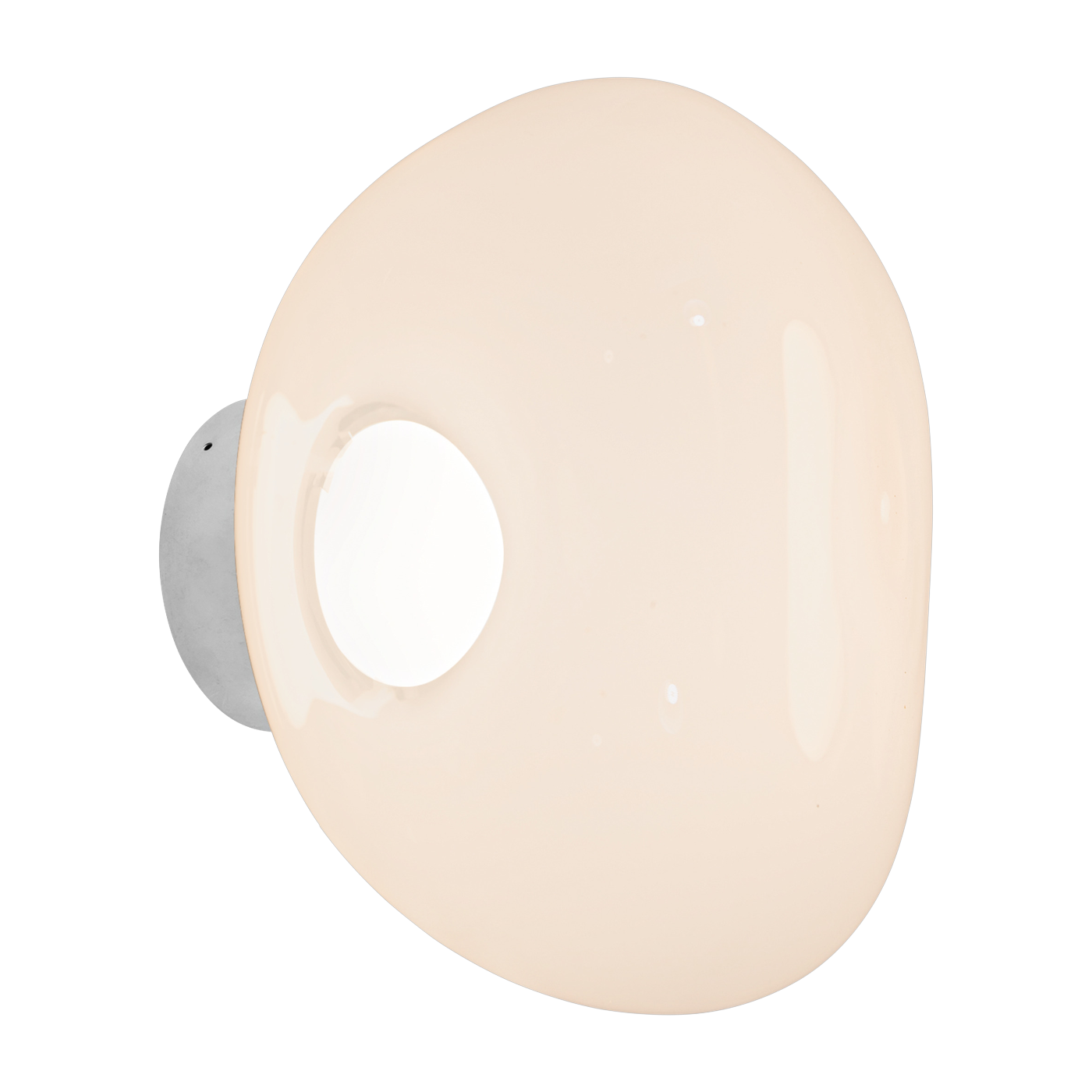 Wandleuchte aus Polycarbonat und silbernem Stahl 30cm Melt - -. Tom Dixon
