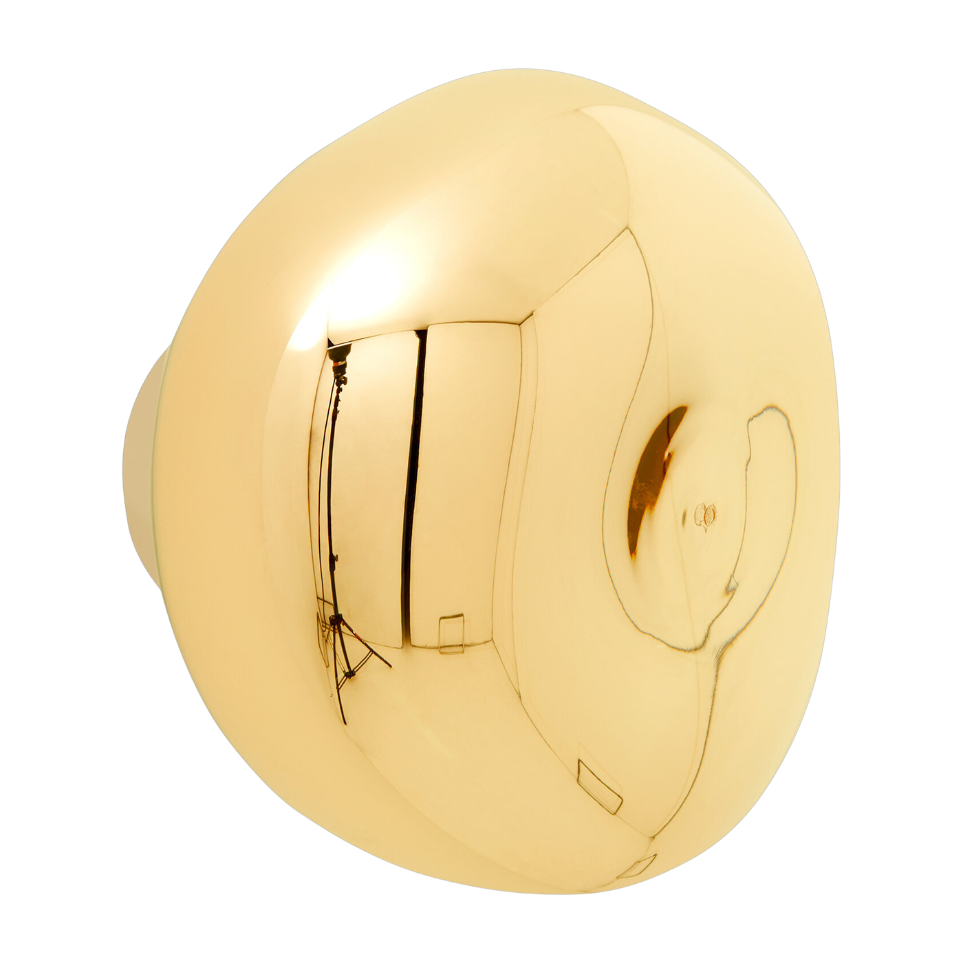 Melt Aplique policarbonato oro 30cm - Tom Dixon
